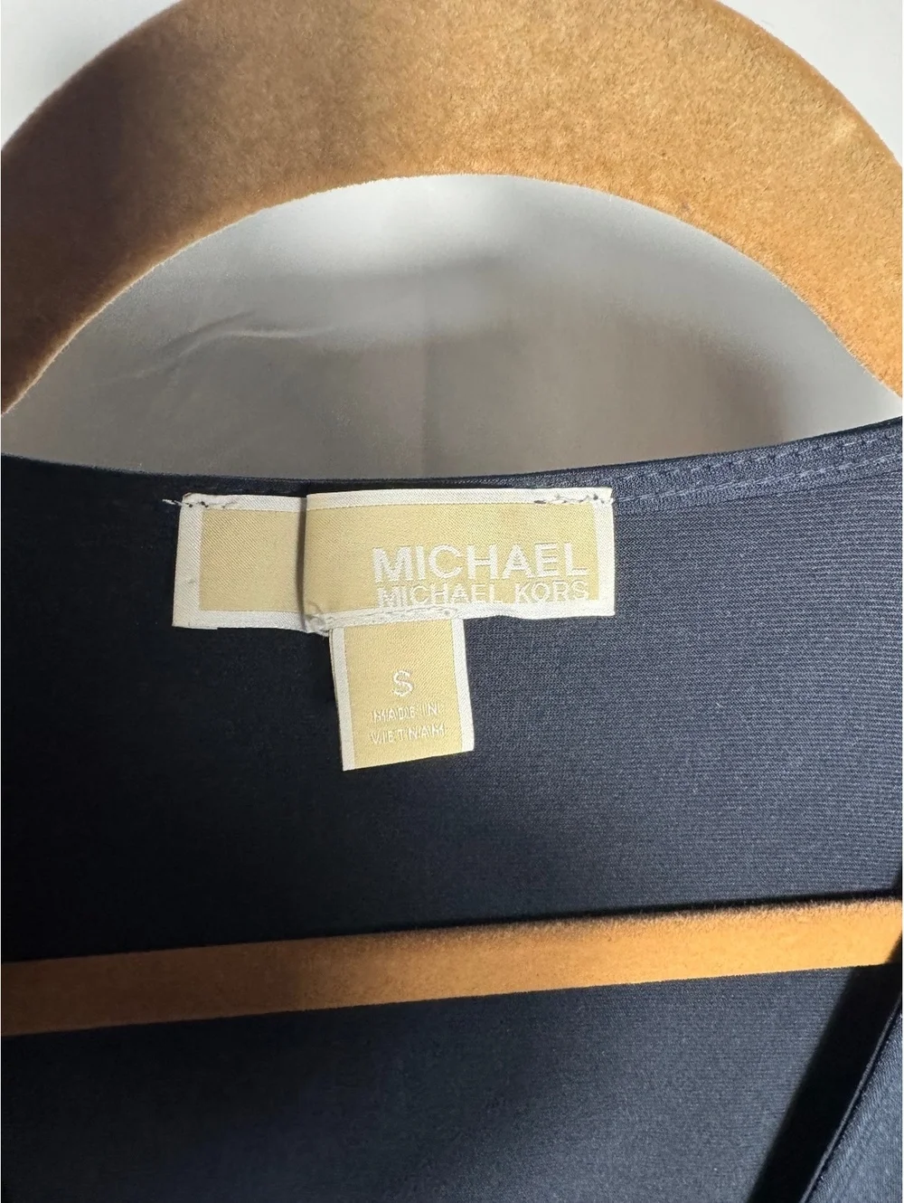 Michael Kors Navy Blue Long Sleeve Wrap Dress Size Small